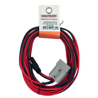 VoltFlow 12V Anderson Style Plug To SAE Bullet Lead 3.5m