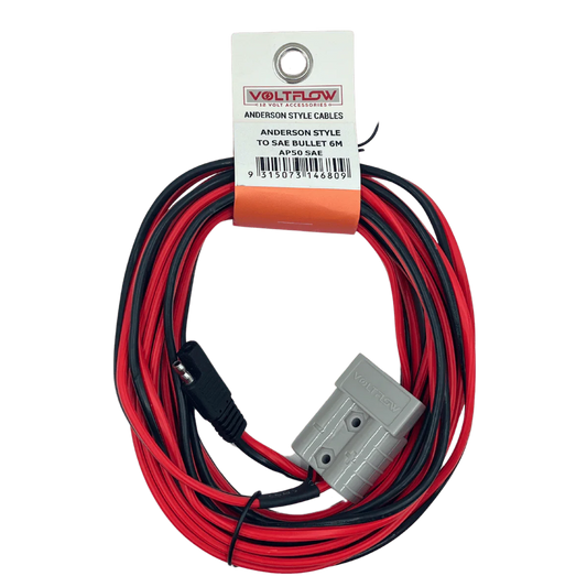 VoltFlow 12V Anderson Style Plug To SAE Bullet Lead 3.5m