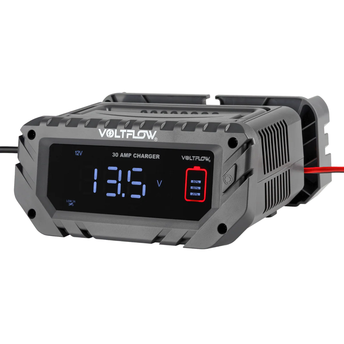 VoltFlow Fully Auto Smart Battery Charger 30Amp 6/12/24V