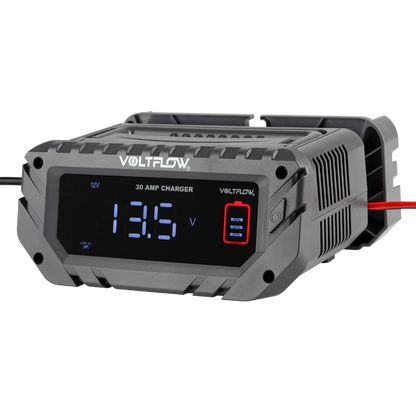 VoltFlow Fully Auto Smart Battery Charger 30Amp 6/12/24V