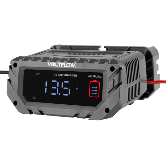 VoltFlow Fully Auto Smart Battery Charger 30Amp 6/12/24V
