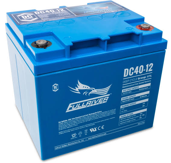 DC40-12 Fullriver Deep Cycle AGM Battery (12V 40AH)