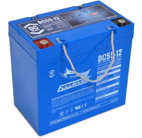 DC55-12 Fullriver Deep Cycle AGM Battery (12V 55AH)