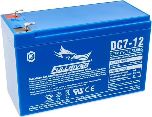 DC7-12 Fullriver Deep Cycle AGM Battery (12V 7AH)