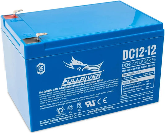 DC12-12 Fullriver Deep Cycle AGM Battery (12V 12AH)