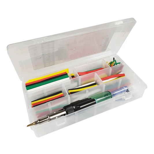 VoltFlow Refillable Butane Torch & Heat Shrink 140 Piece Kit